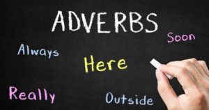 Adverbs on the blackboard